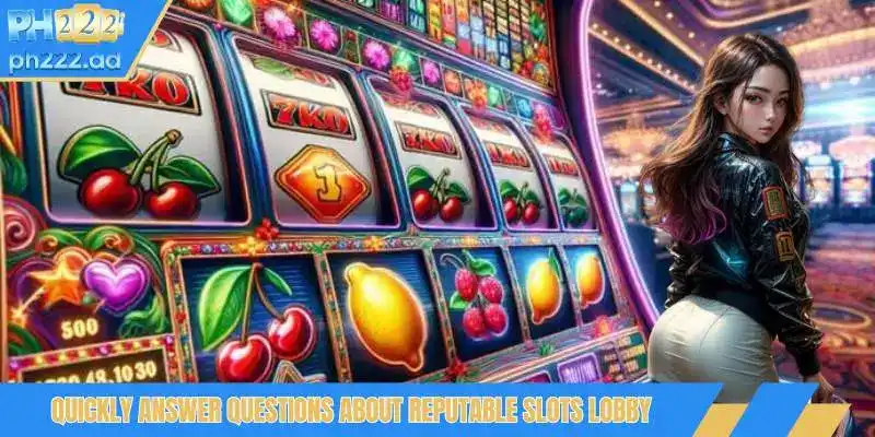 Quickly answer questions about reputable slots lobby